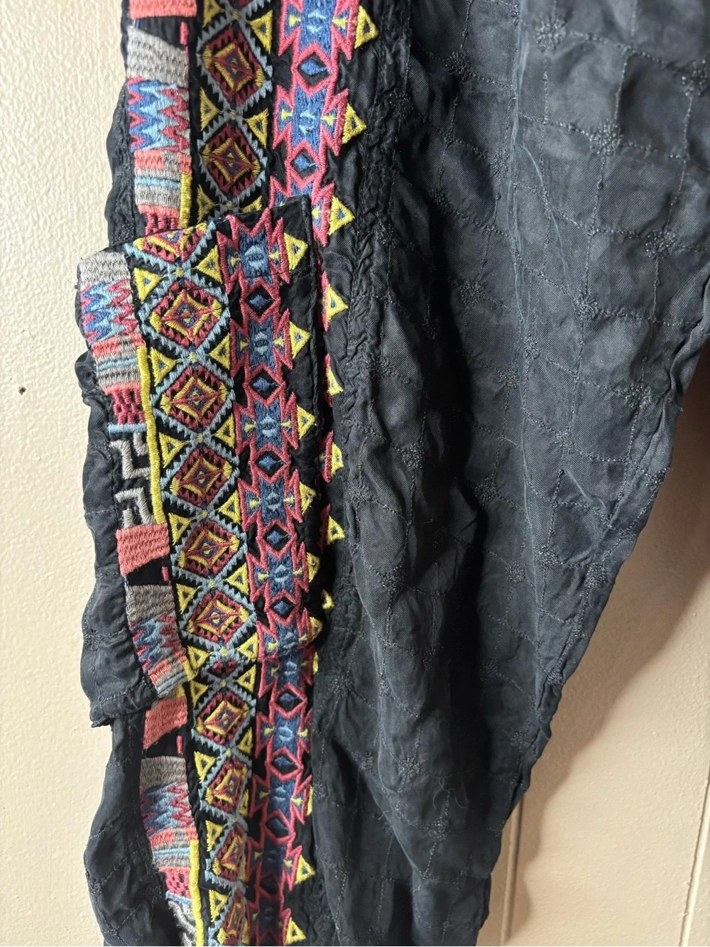Johnny Was Cargo Pants Embroidered Joggers XL - Picture 2 of 5